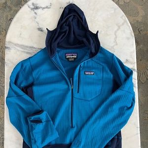 Men's R1® Fleece Pullover Hoody Blue